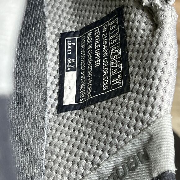 Skechers Mens Size 9.5 Wide Neville-Rovelo Gray Slip In Comfort Sneakers - Picture 9 of 11